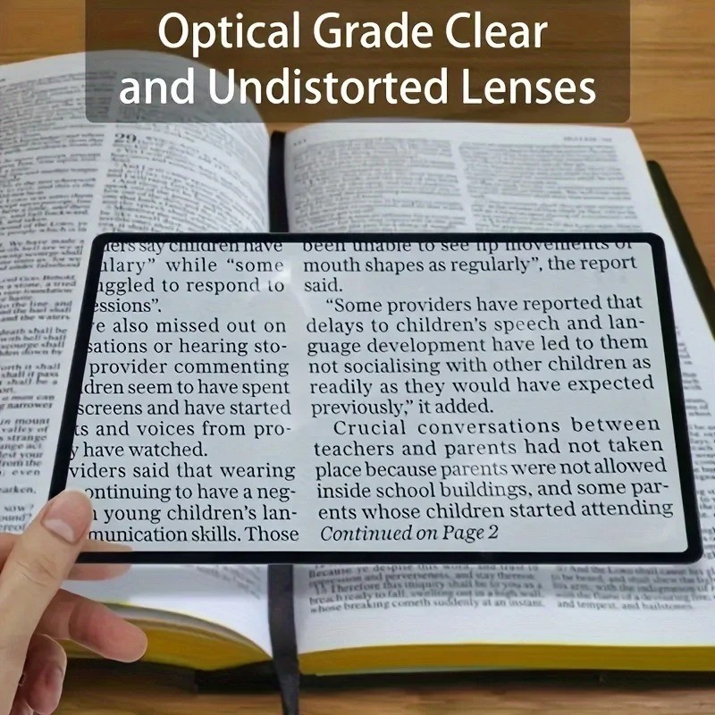 Ultra Thin High Magnification Magnifying Glass Student Reading Lens Tool