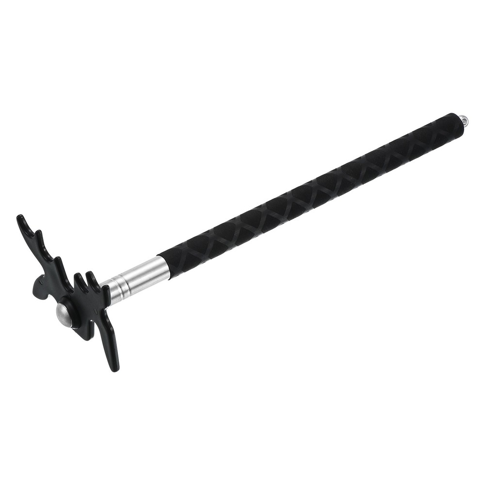 Billiard Stick Bridge Stick, Silicone Handle with Plastic Bridge Head, Black