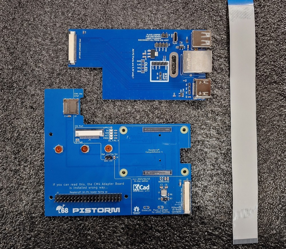 PiStorm CM4 Adapter Board, IO Board and cable