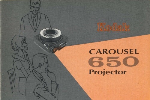 Kodak Carousel 650 Projector Instruction Manual Original 1967
