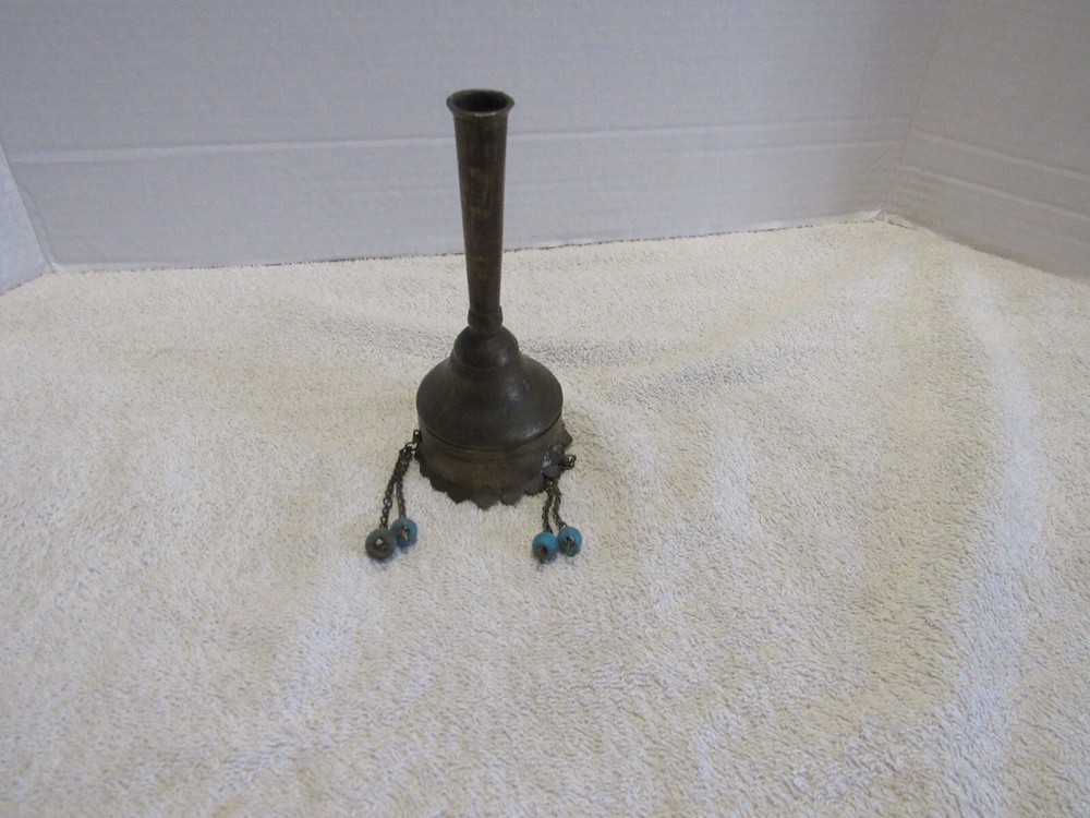 Vintage Brass Toy With Beads