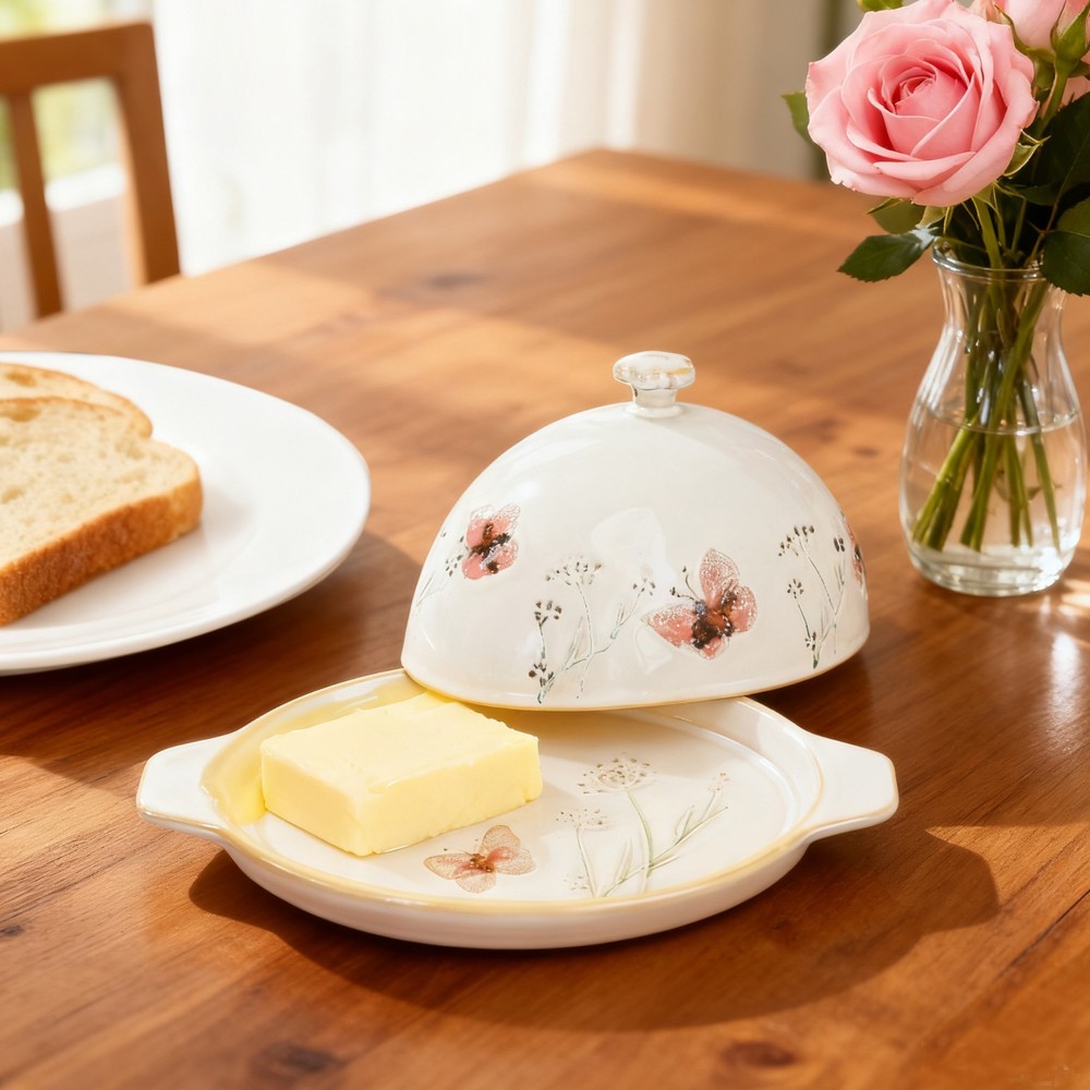 Ceramic Butter Dish With Lid