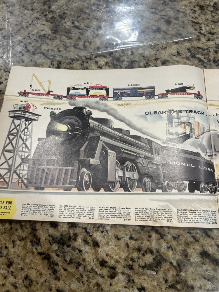 Lionel Vintage 1960 Train Catalog