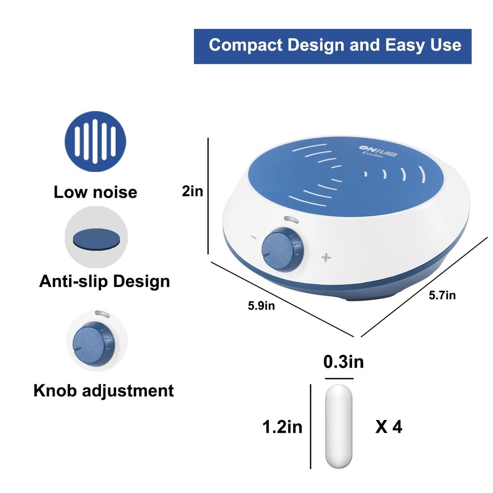 Versatile Magnetic Stirrer 3000ml with Stepless Speed Control & Quiet Operation