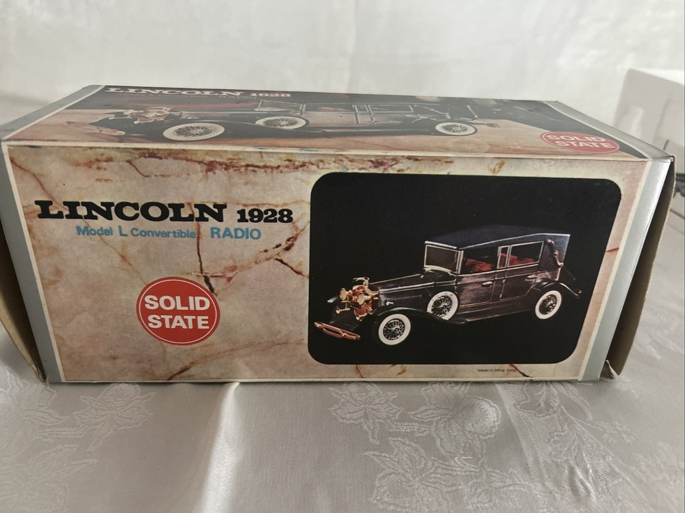 LINCOLN 1928 Model L Convertible RADIO SOLID STATE NIB Works!