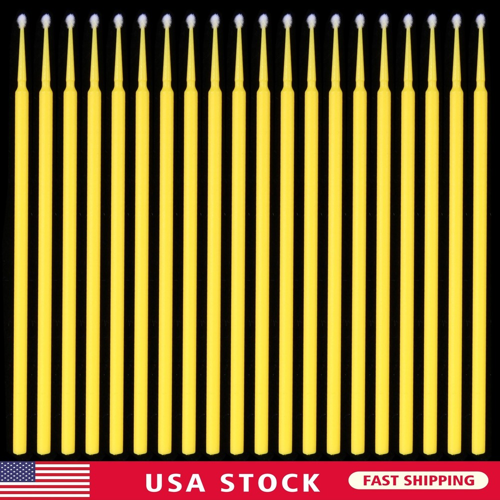 100 Pcs Dental Disposable Material Micro Brush Tooth Applicator 2.0mm
