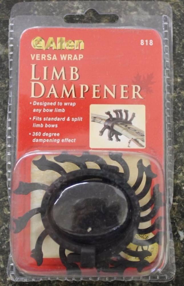NEW Allen 818 Versa Wrap Archery Compound Bow Std & Split Limb Dampener 2-Pack!