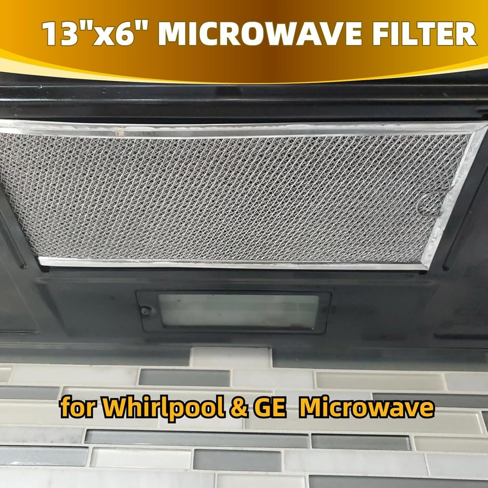 Microwave Grease Filter Replacement 13" X 6", Pack of 2