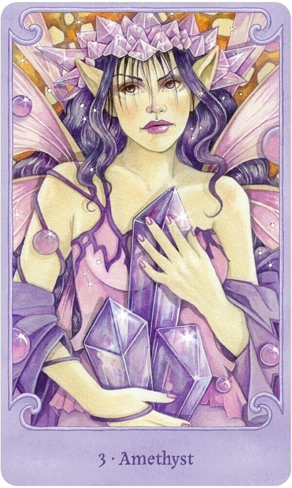 Fairy Gems A Crystal Oracle Deck & Book Set Us Games Systems Magic Artwork FRG40