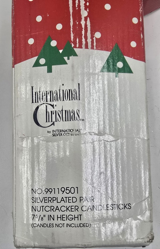 International Silver Co. Nutcracker Candlesticks 7 5/8"