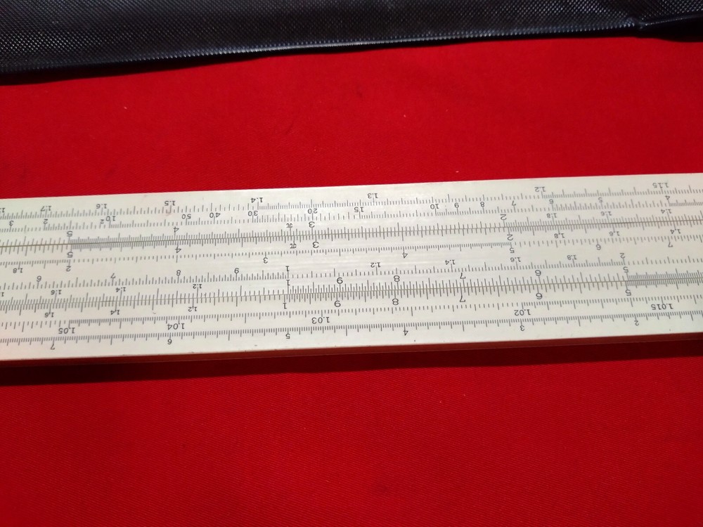 Soviet logarithmic multi ruler, slide Ruler smal made in USSR