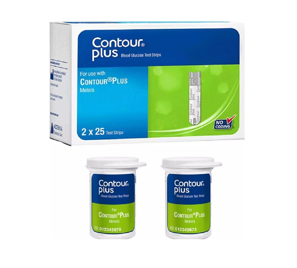 Contour Plus Next Test Strips Multicolor Pack of 3 150 Count