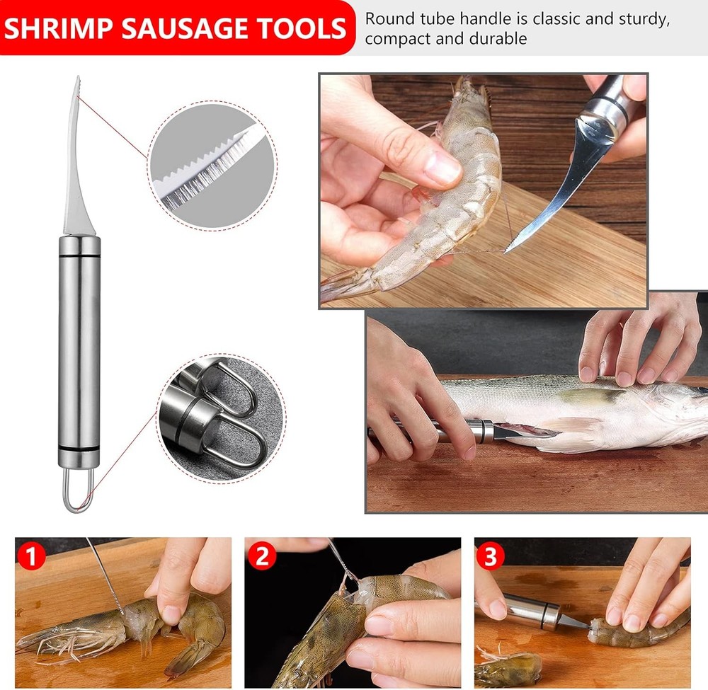 Seafood Tools Set Includes 4 Crab Crackers 6 Seafood Fork 6 Lobster Crackers 1 S