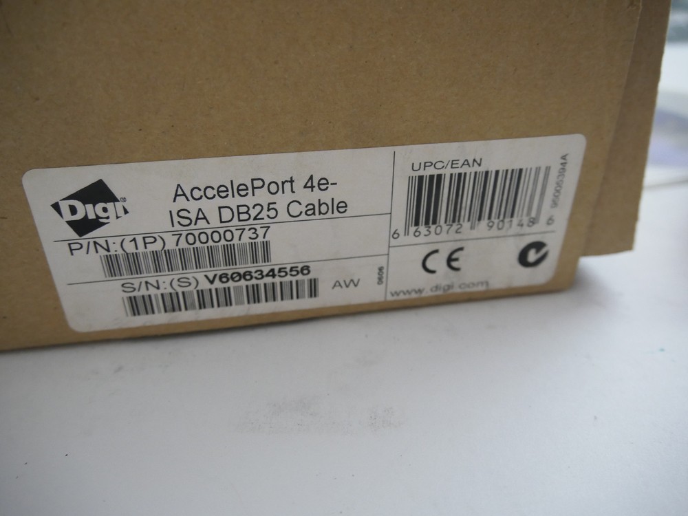 Digi 70000737 AccelePort 4e-ISA DB25 Cable - MISSING COMPONENTS, SEE PHOTOS