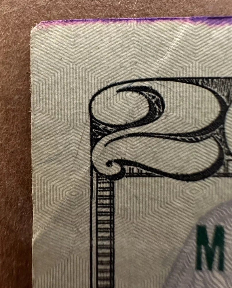 $20 BILL INK MARK ERROR RARE