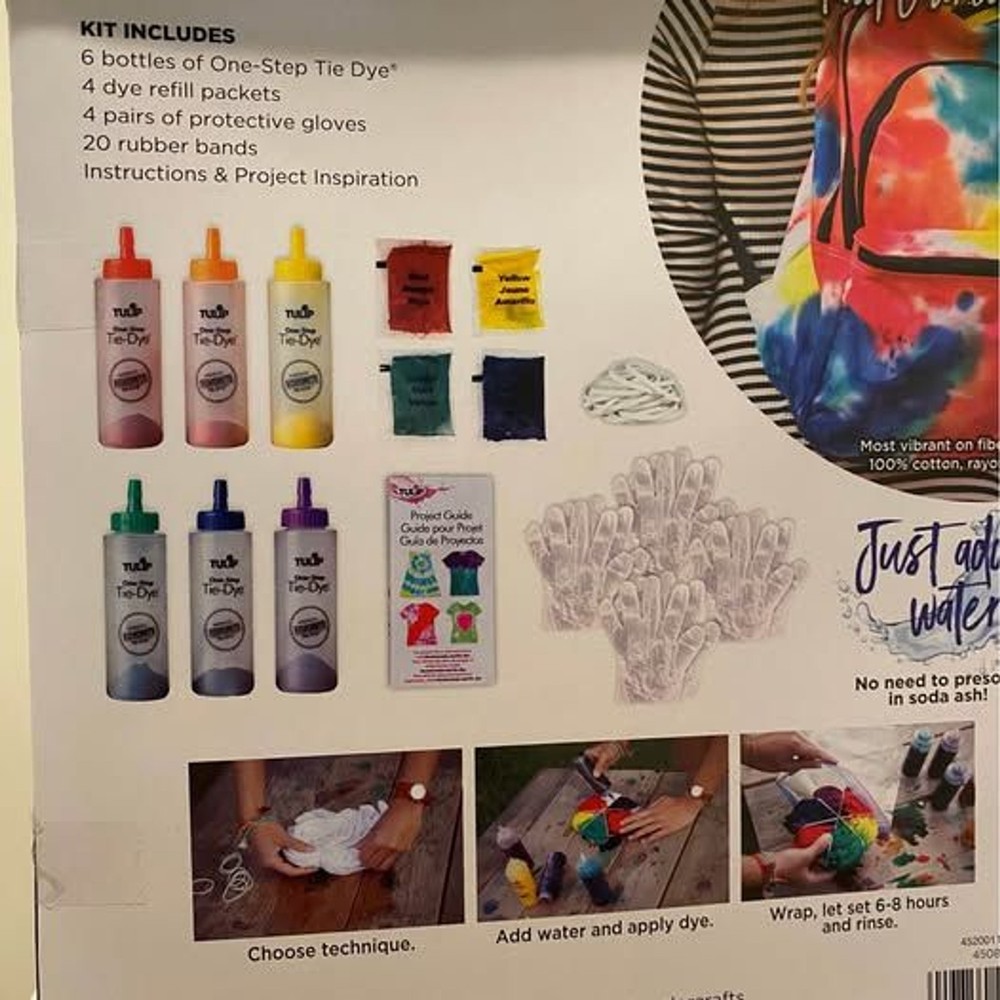 One Step Tye Dye Kit Rainbow Collection!