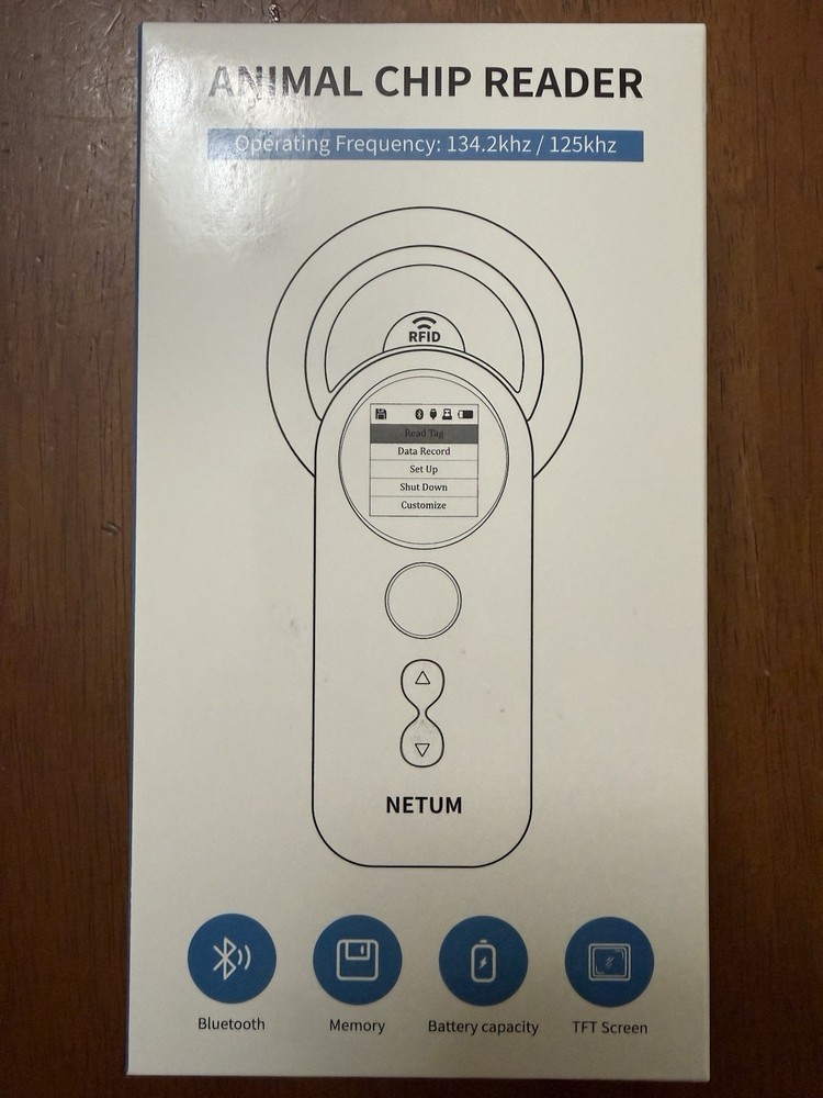 NETUM Scan Animal Pet Bluetooth Microchip Reader Scanner