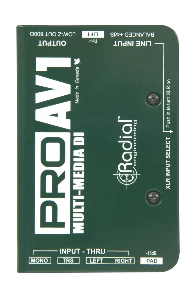 Radial Engineering R8001112 Pro AV1 Direct Box