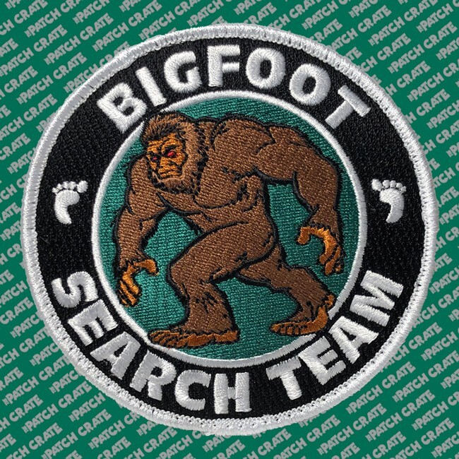 RARE Set of 5 Patch Crate Cryptid Custom Patches 2pc Hook/Loop Backing