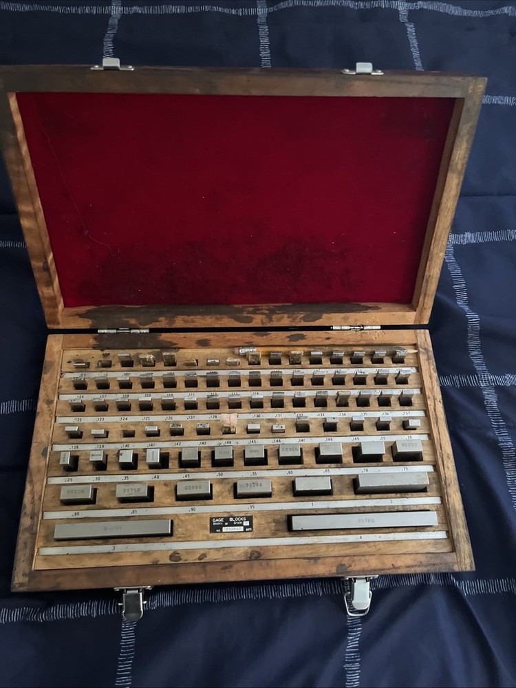 Jo Block Complete Set, Precision, Gorgeous Wooden Box, Seldom Used