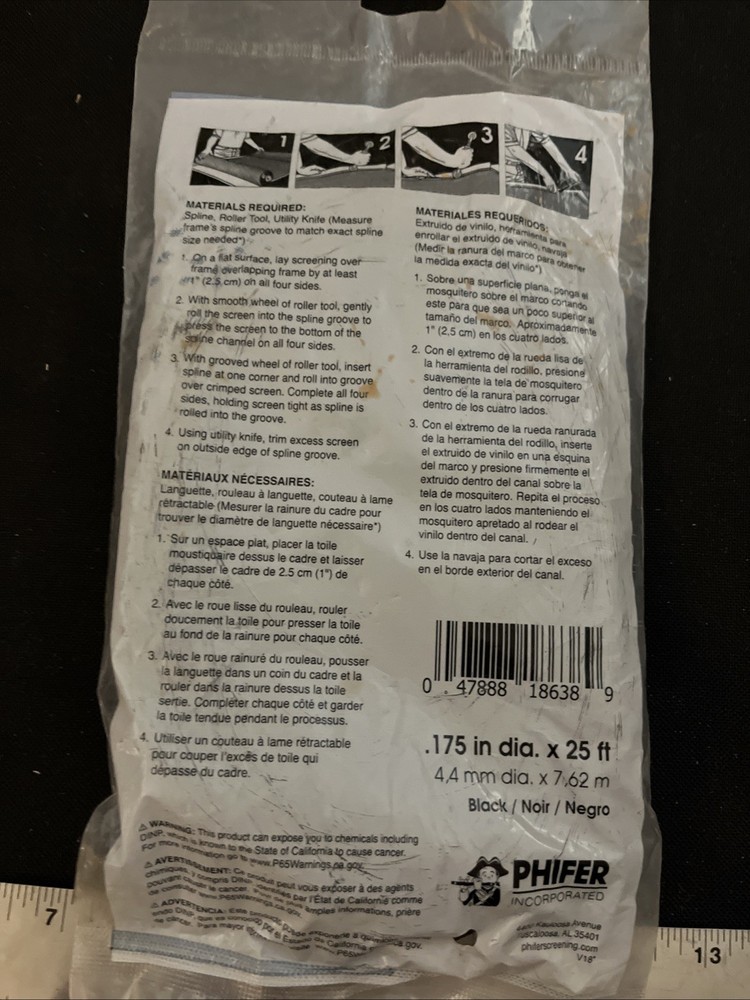 Phifer Screen Spline .175 X 25 Ft