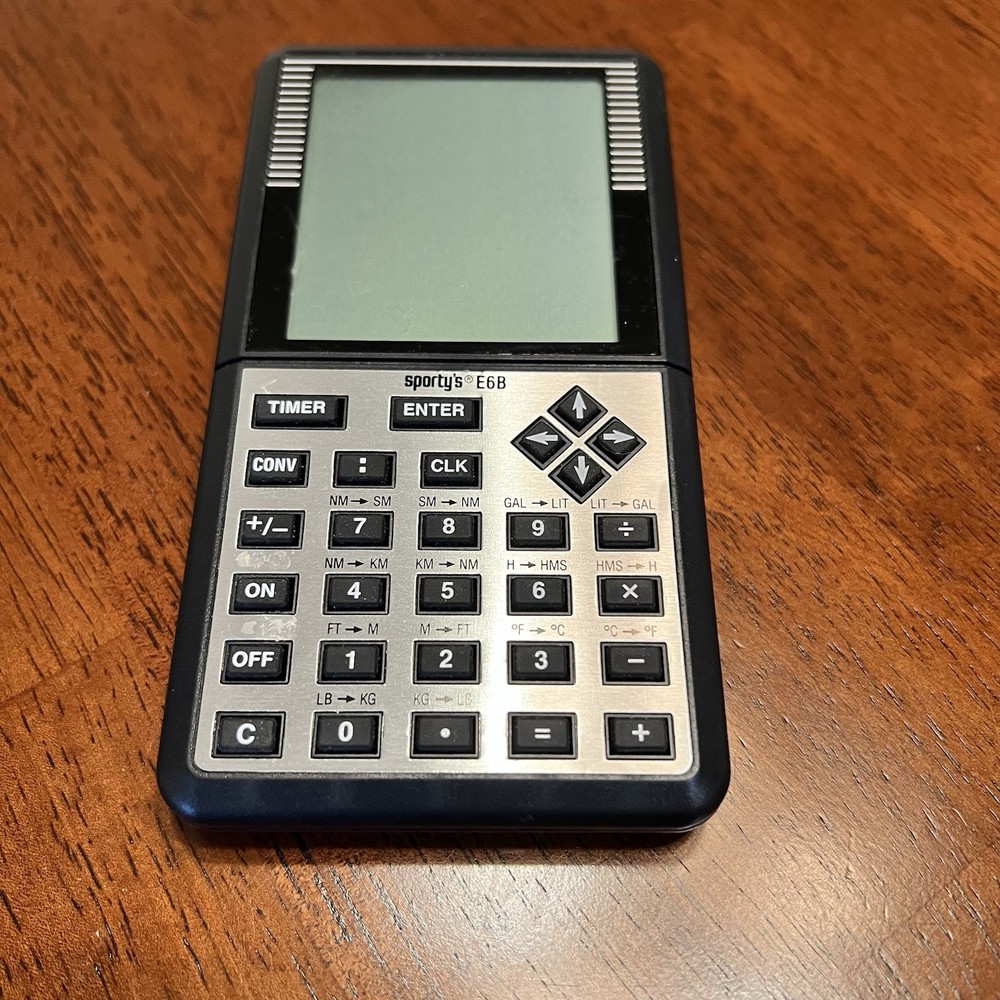 Sporty’s E6B Electronic Flight Computer PARTS ONLY No Power