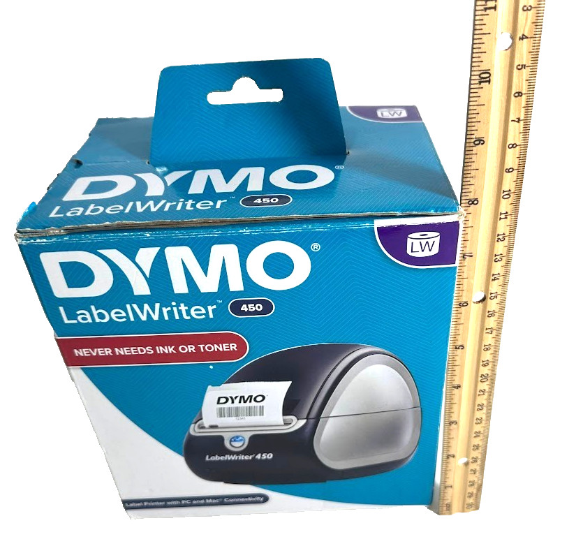 Dymo LabelWriter 450 1752264 Label Printer - Black/Silver - Tested