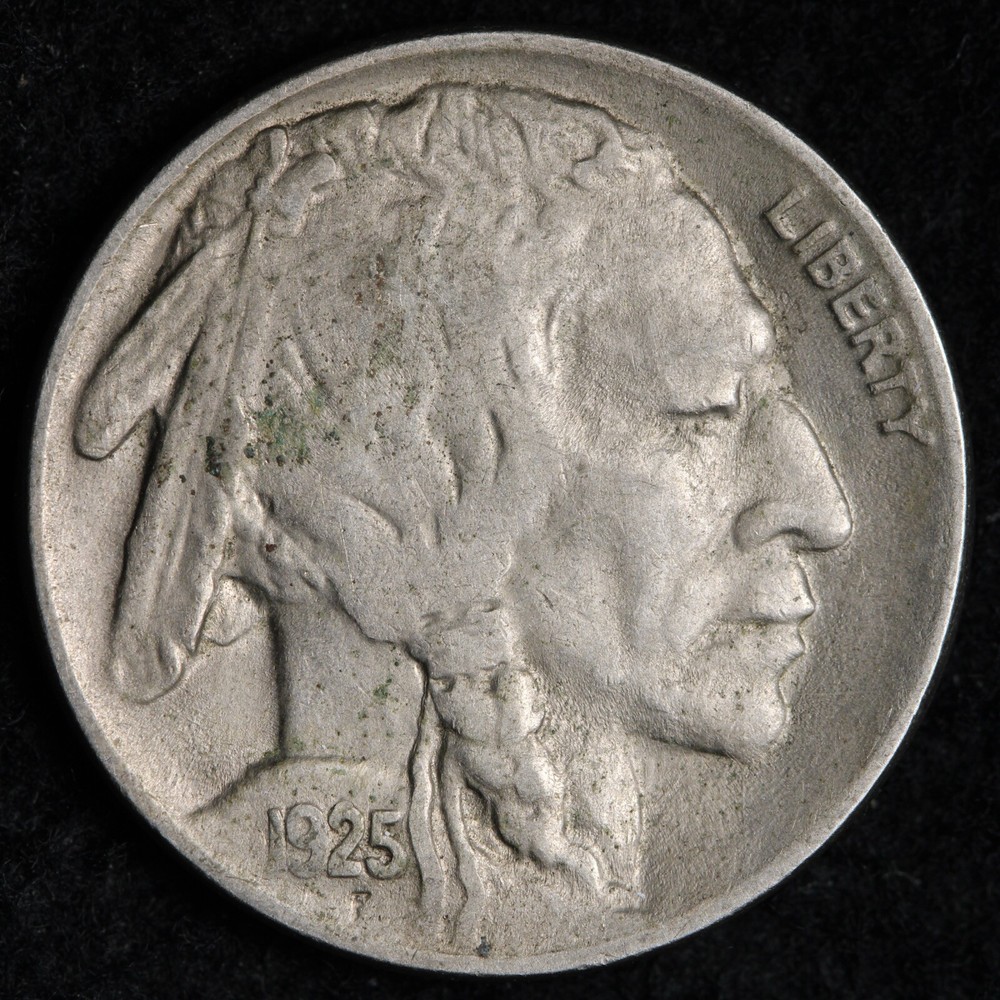 1925 Buffalo Nickel AU E187 XKCM