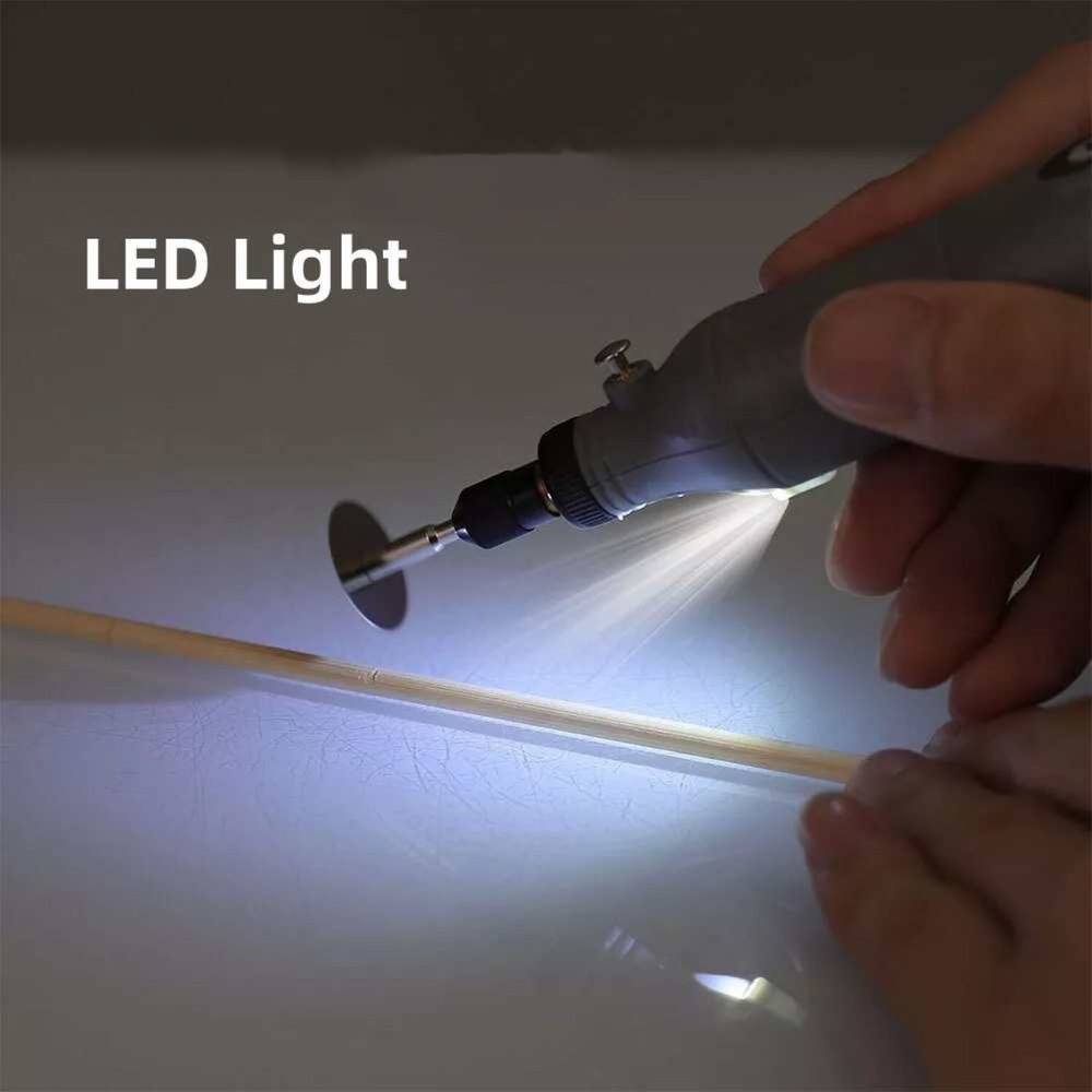 USB Cordless Electric 5-Speed Adjustable Mini Drill Grinder With LED Light
