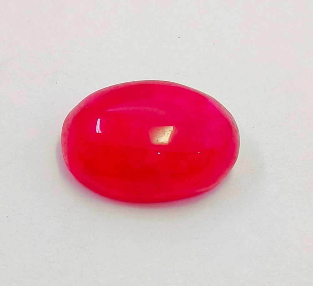 Natural Pink Crystal Ruby Oval Cabochon Loose Gemstone R14