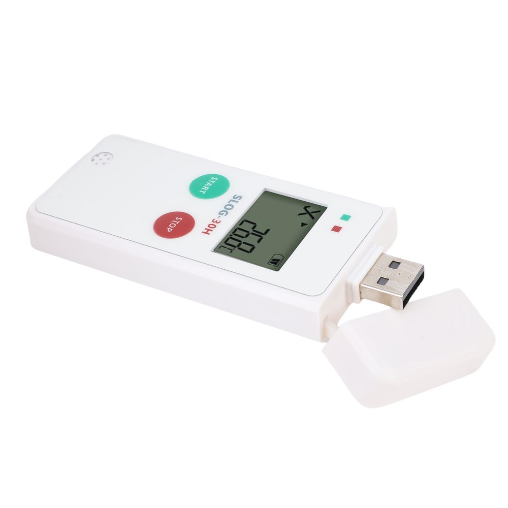 LCD Display Digital Temperature Recorder USB Temperature Humidity Data Logger