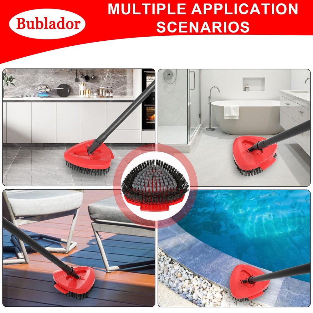 2 Pack Scrubber Mop Replace Head Compatible with O Cedar EasyWring 1 Tank,Spi...