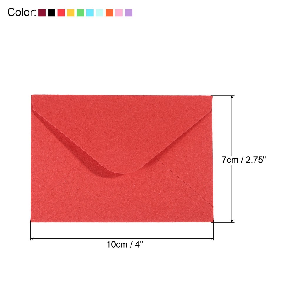 100Pcs Mini Envelopes, Tiny Pockets Gift Card Business Card Envelope, Multicolor