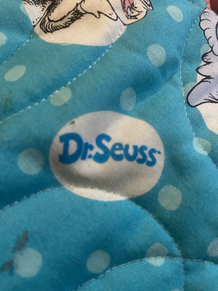 Quilted Dr Seuss Zip Up Bag