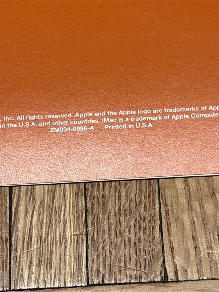 Vintage Apple iMac User's Guide & Setup Booklets (2)