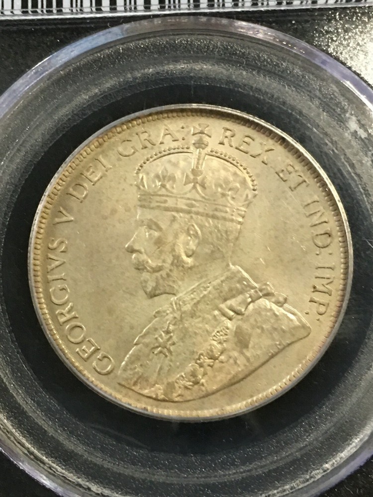 1917C PCGS Graded, Newfoundland ¢50 Cent, **MS-63**