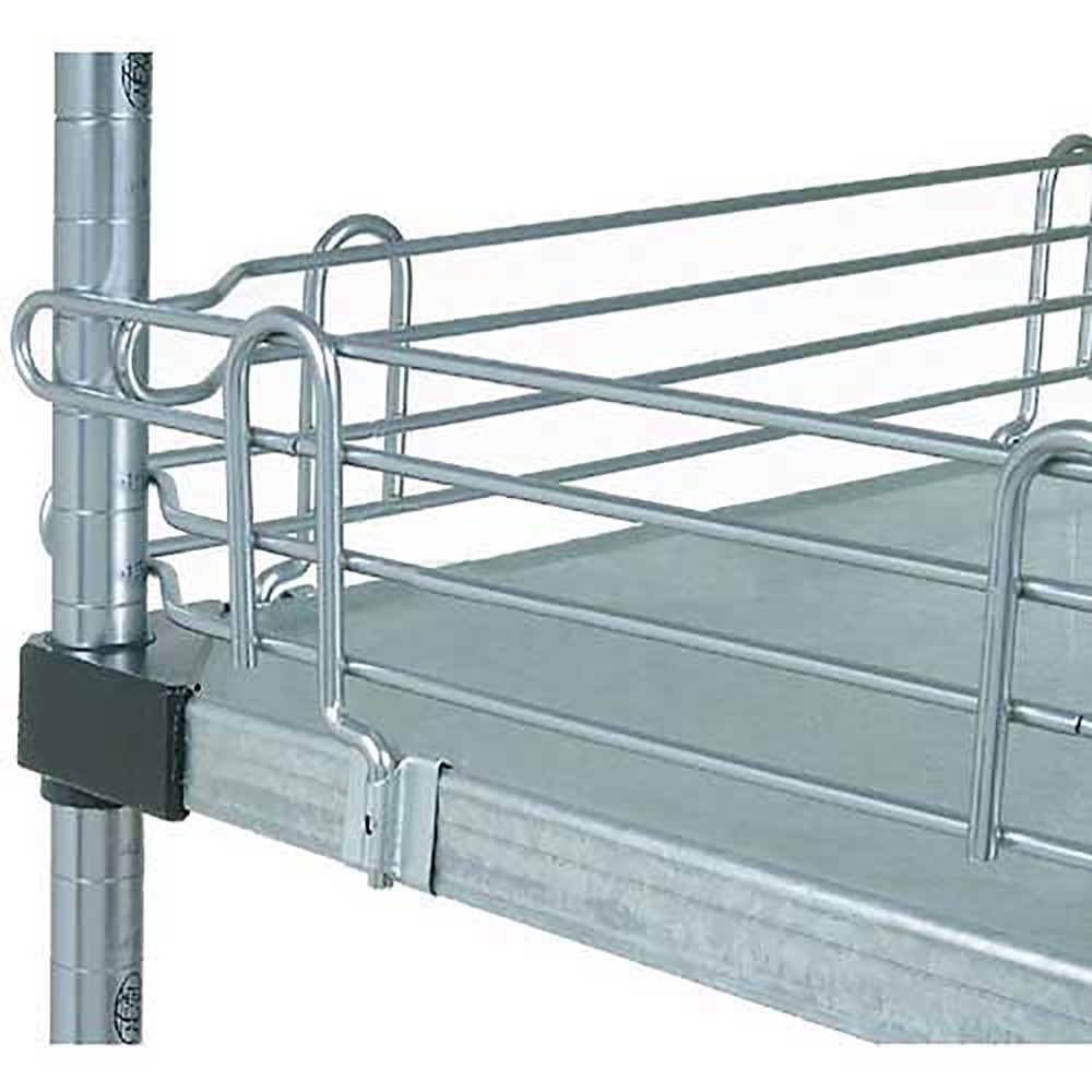 Nexel 188CP77 30"L X 4"H Chrome Ledge for Solid Shelves