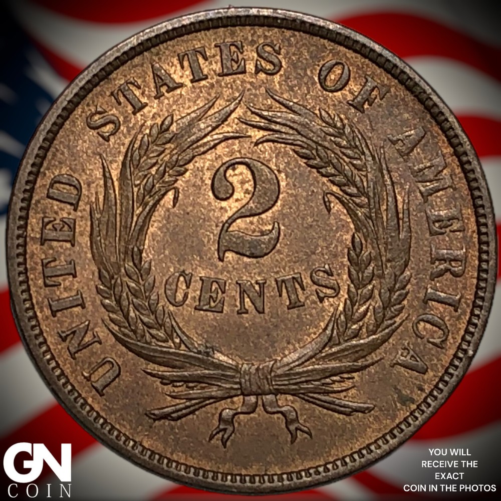 1866 2 Cent Piece X3249