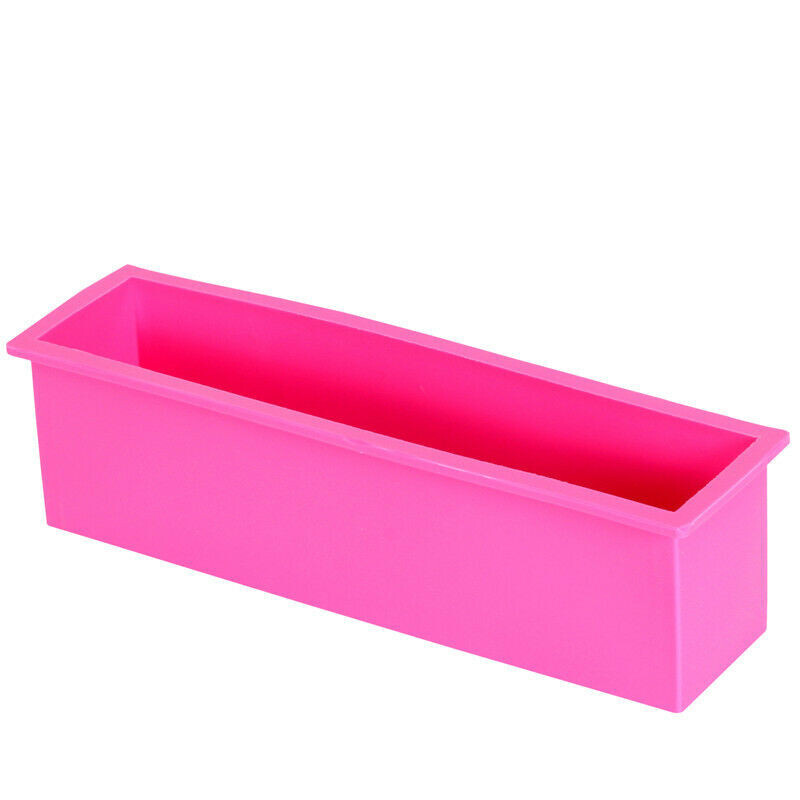Flexible Rectangular Soap Silicone Mold Wood Box DIY Tool for Soap Cake Making