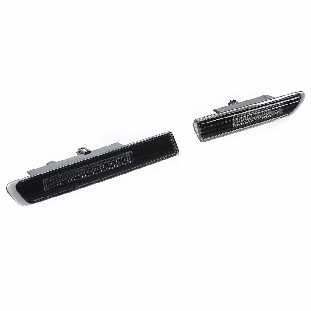 4PCS Smoked LED Front + Rear Side Marker Lights Lamps For Acura TL 2004-2008