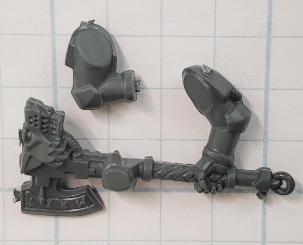 Warhammer 40k Space Wolves Bits Wolf Guard Engraved Two-Hand Power Axe