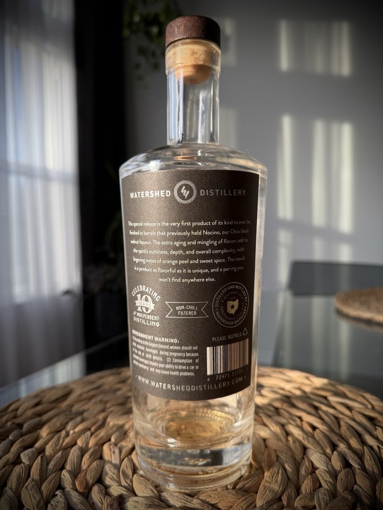 Watershed Barrel Strength 5yrs LIMITED RELEASE Empty Unrised Bourbon Bottle