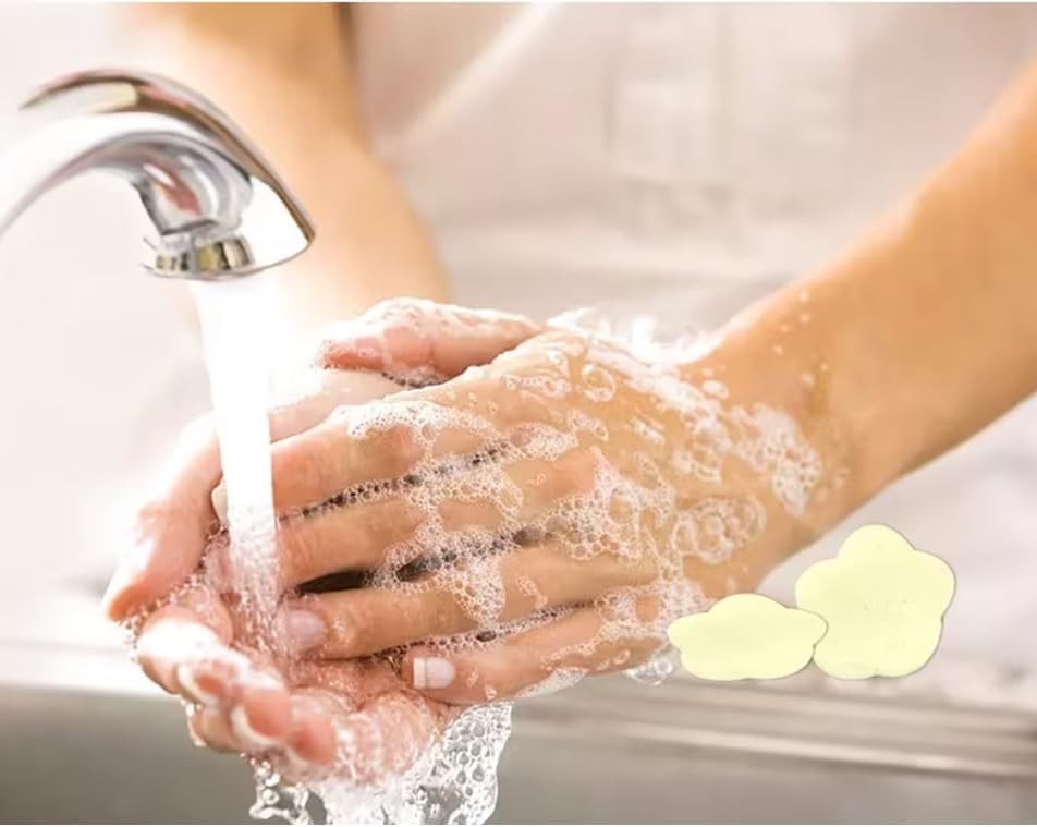 Seadiquiet 3 Boxes 300Pcs Portable Hand Washing Soap Sheets, 1, Mixed