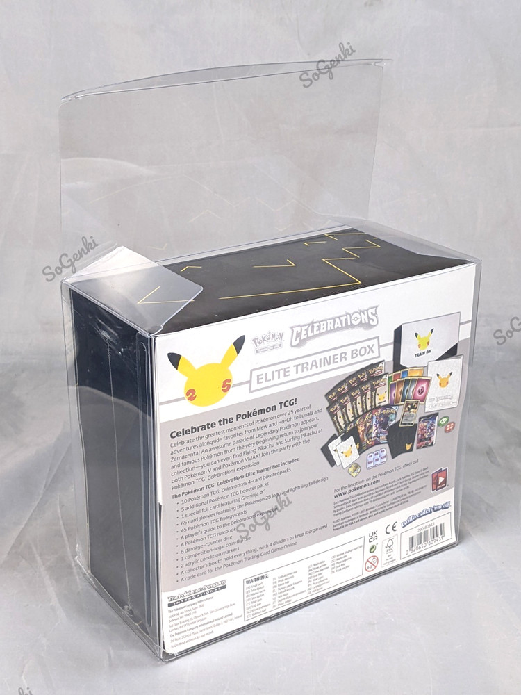 Pokemon ETB Protector Display Case PVC for Elite Trainer Box 5 Pack