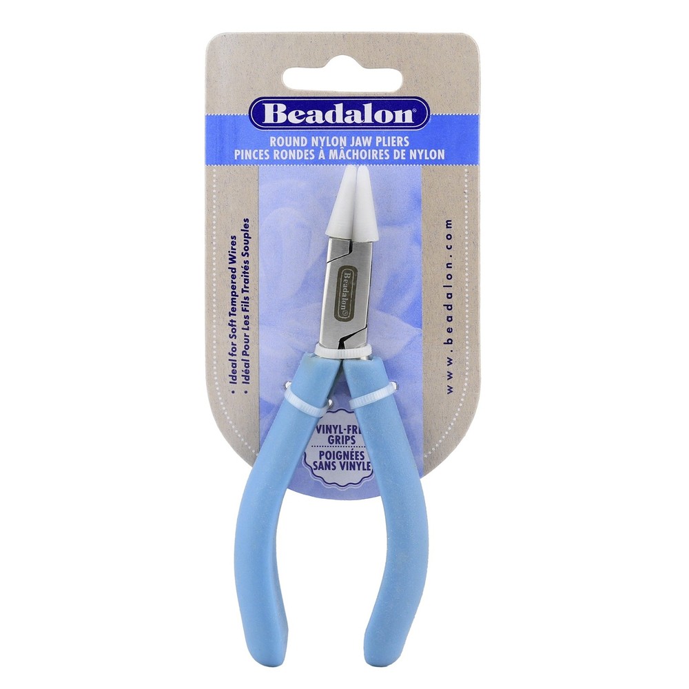 Beadalon Nylon Jaw Pliers Round-Pacific Blue