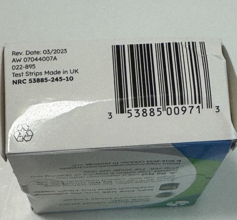 One Touch Ultra Glucose Strips 100 Count Expires 6-30-26 (MiscA)