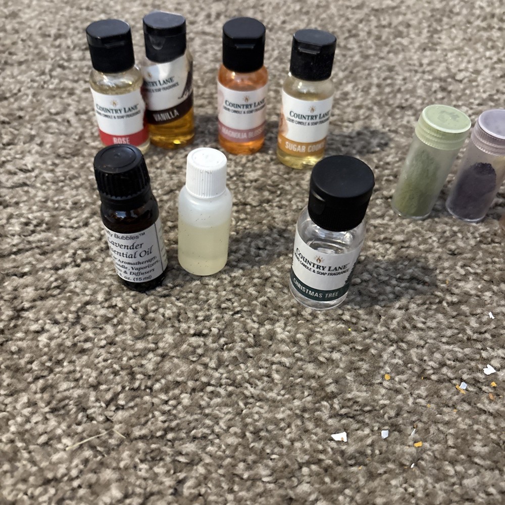 Mixed Lot Candle Making Supplies, Scents, Wicks, Temp