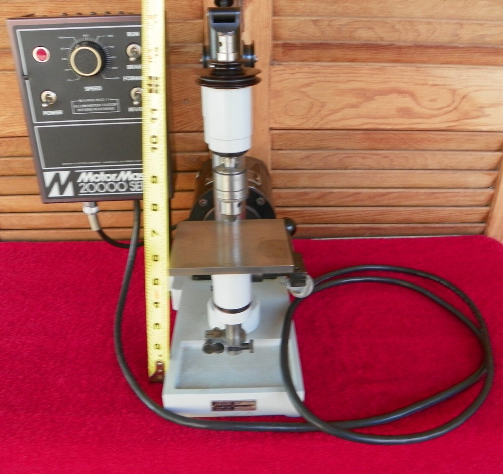 LEVIN MICRO DRILL PRESS WITH MOTOR TYPE 0021-07 MOTOR MASTER 20000 SPEED CONTROL