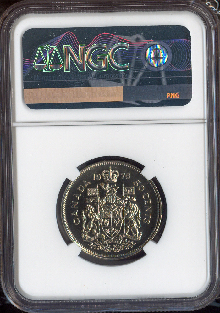 1976 Canada 50 Cents 50C NGC MS68 MAC - Quality