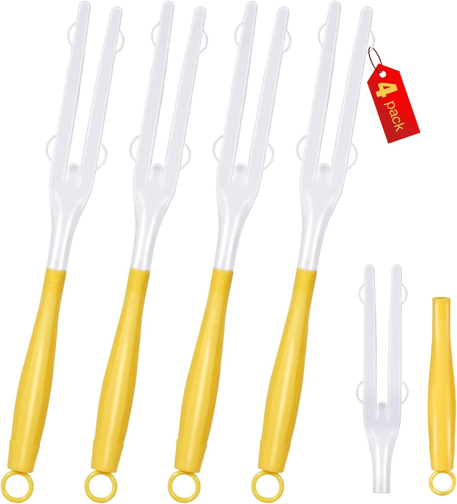 Replacement Dust Handle Sticks for Swiffer Duster Mop - 4 Pack, Yellow & White